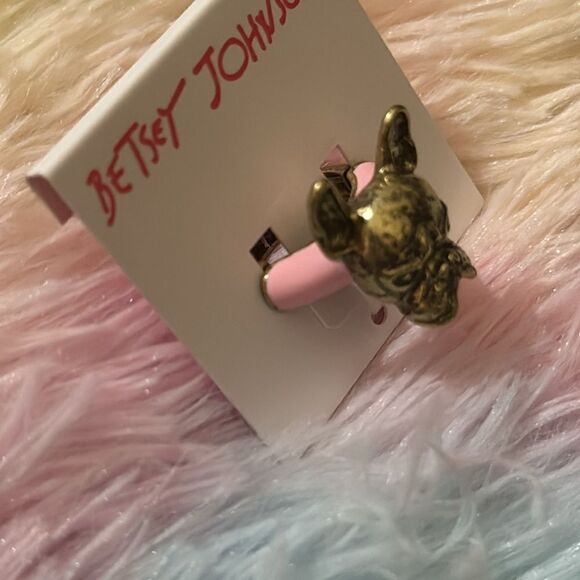Betsey Johnson Frenchie enamel ring - Picture 4 of 9